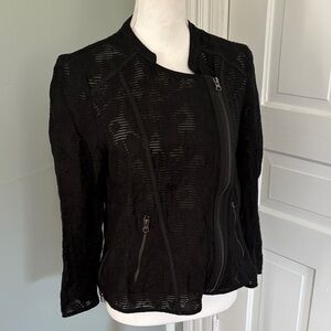 Vintage Cacharel‎ Elegant Black Asymmetrical Women's Jacket Size 40 medium